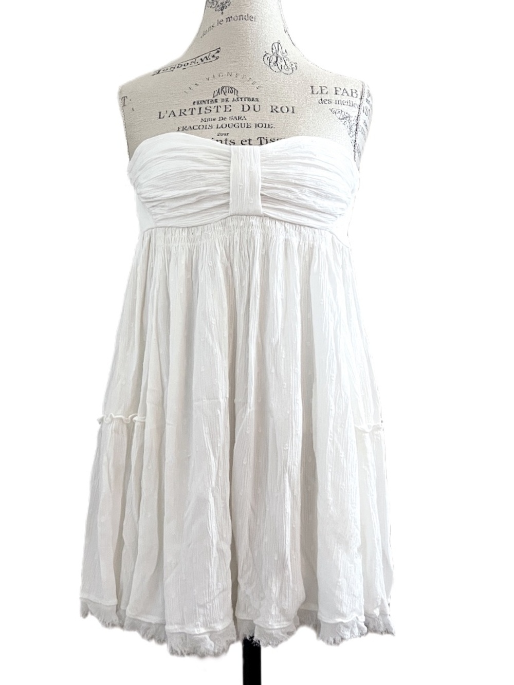 Free People White Mini Dress Size XS